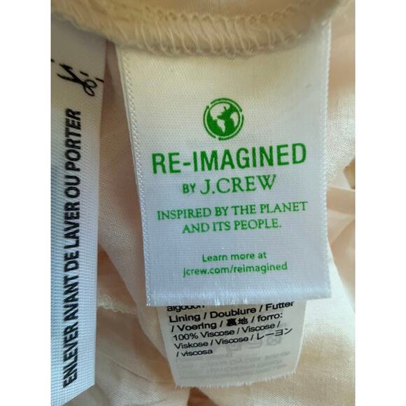 J.Crew Ruffle-Collar Mini Dress in Cotton Poplin Floral Orange White Sz S - Picture 10 of 13